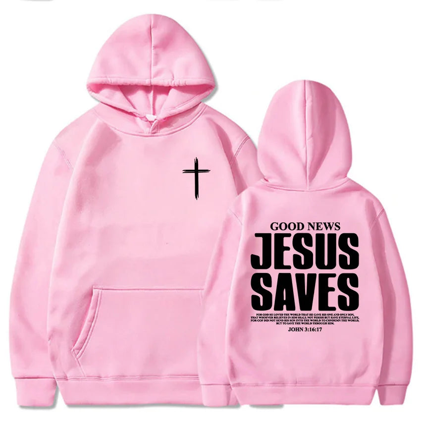 Jesus Saves John 3:16:17 Hoodies