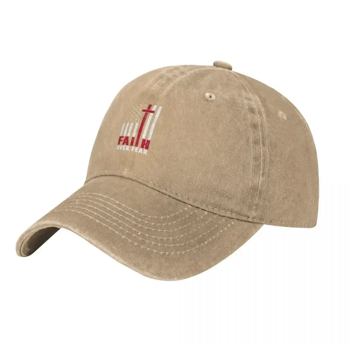 Faith Over Fear Cross Baseball Cap