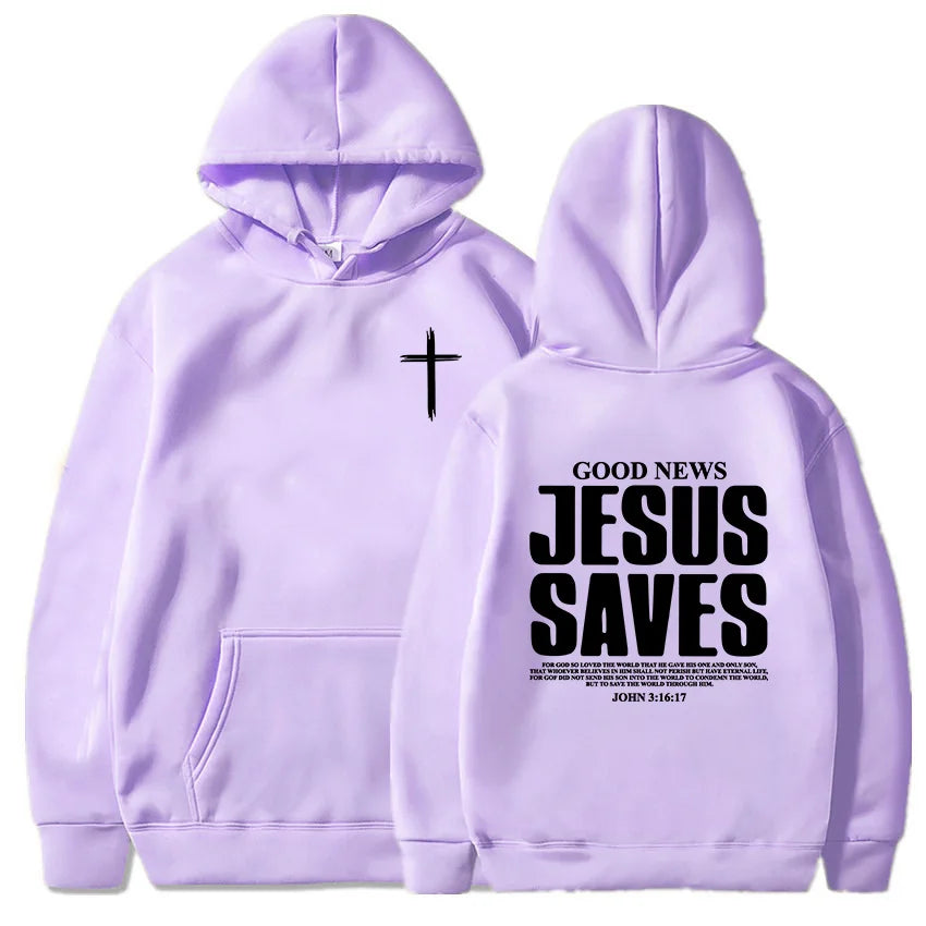 Jesus Saves John 3:16:17 Hoodies