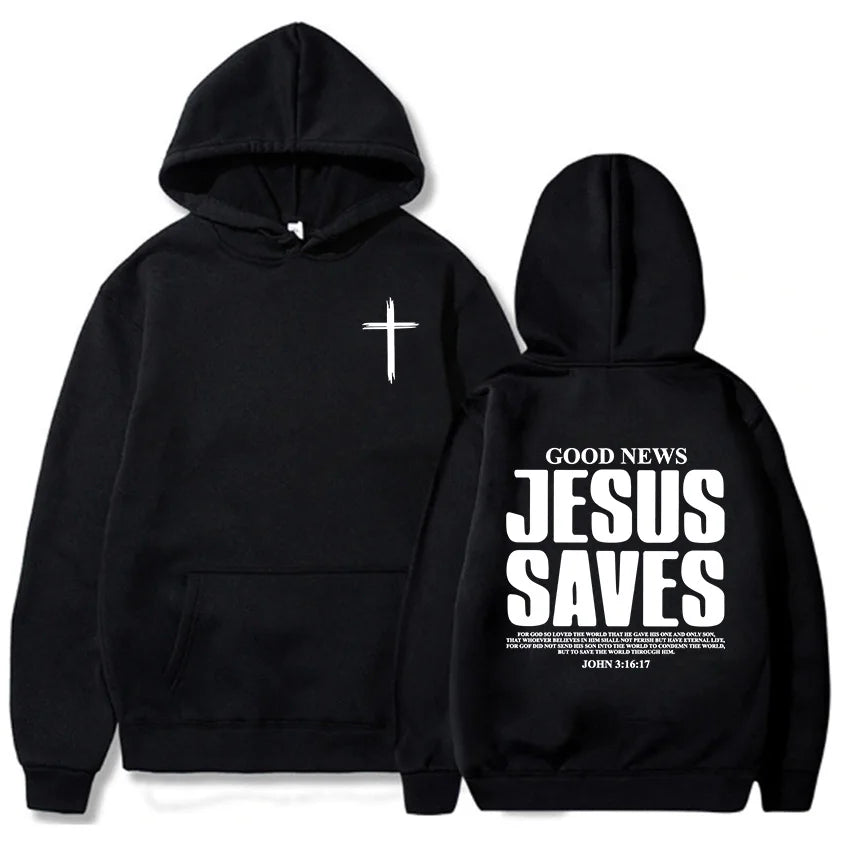 Jesus Saves John 3:16:17 Hoodies