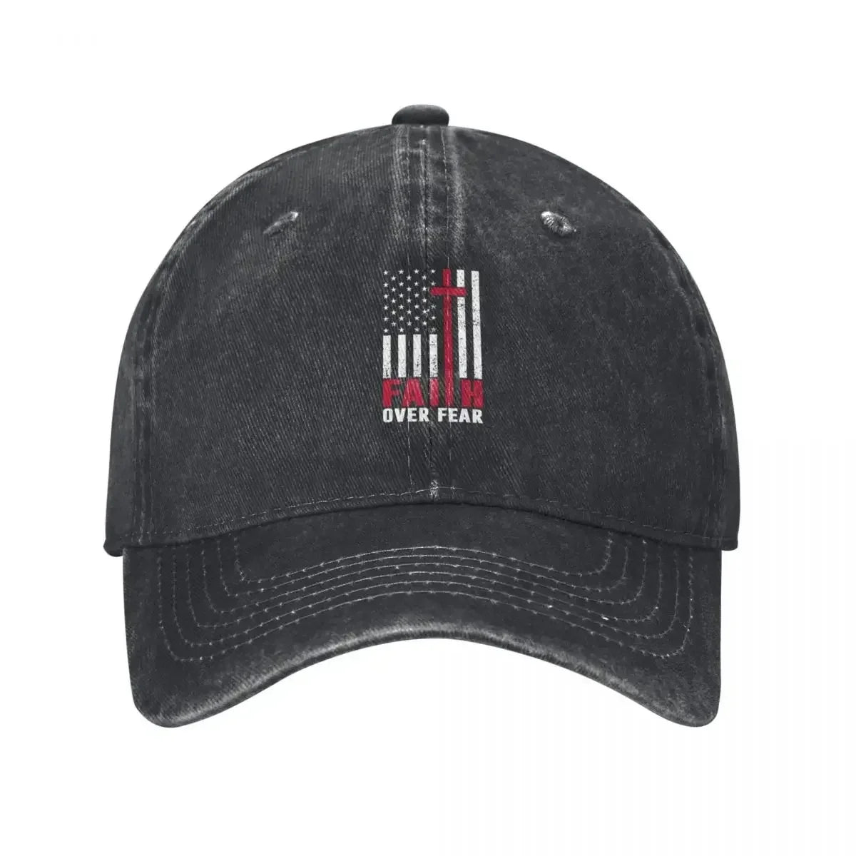 Faith Over Fear Cross Baseball Cap