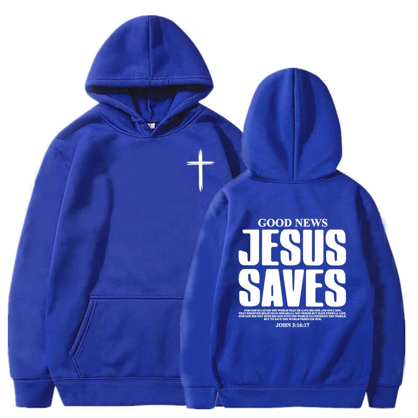 Jesus Saves John 3:16:17 Hoodies