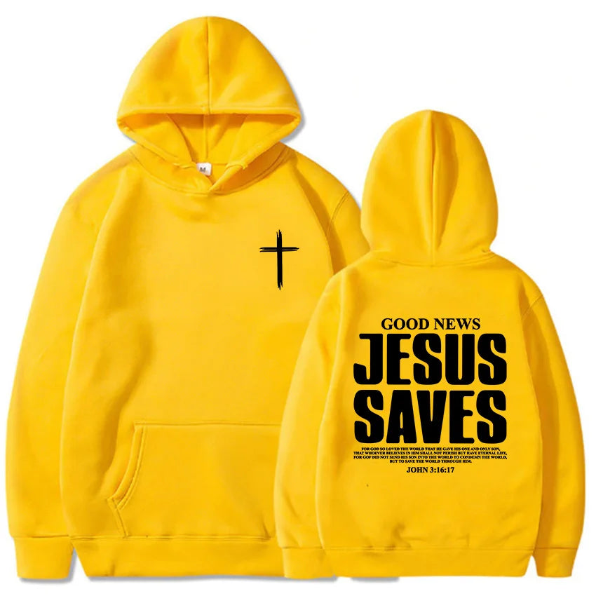 Jesus Saves John 3:16:17 Hoodies