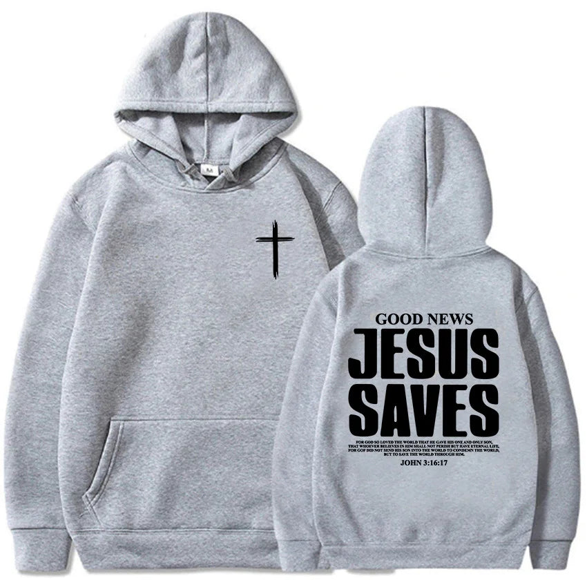 Jesus Saves John 3:16:17 Hoodies