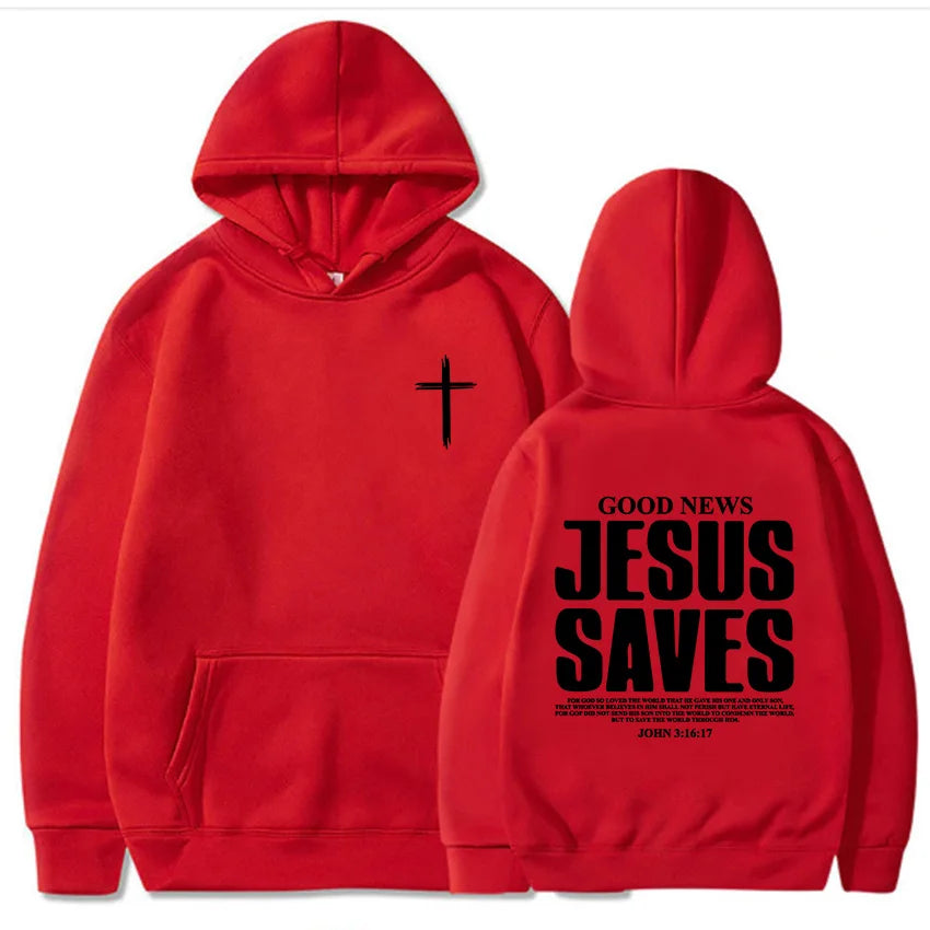 Jesus Saves John 3:16:17 Hoodies