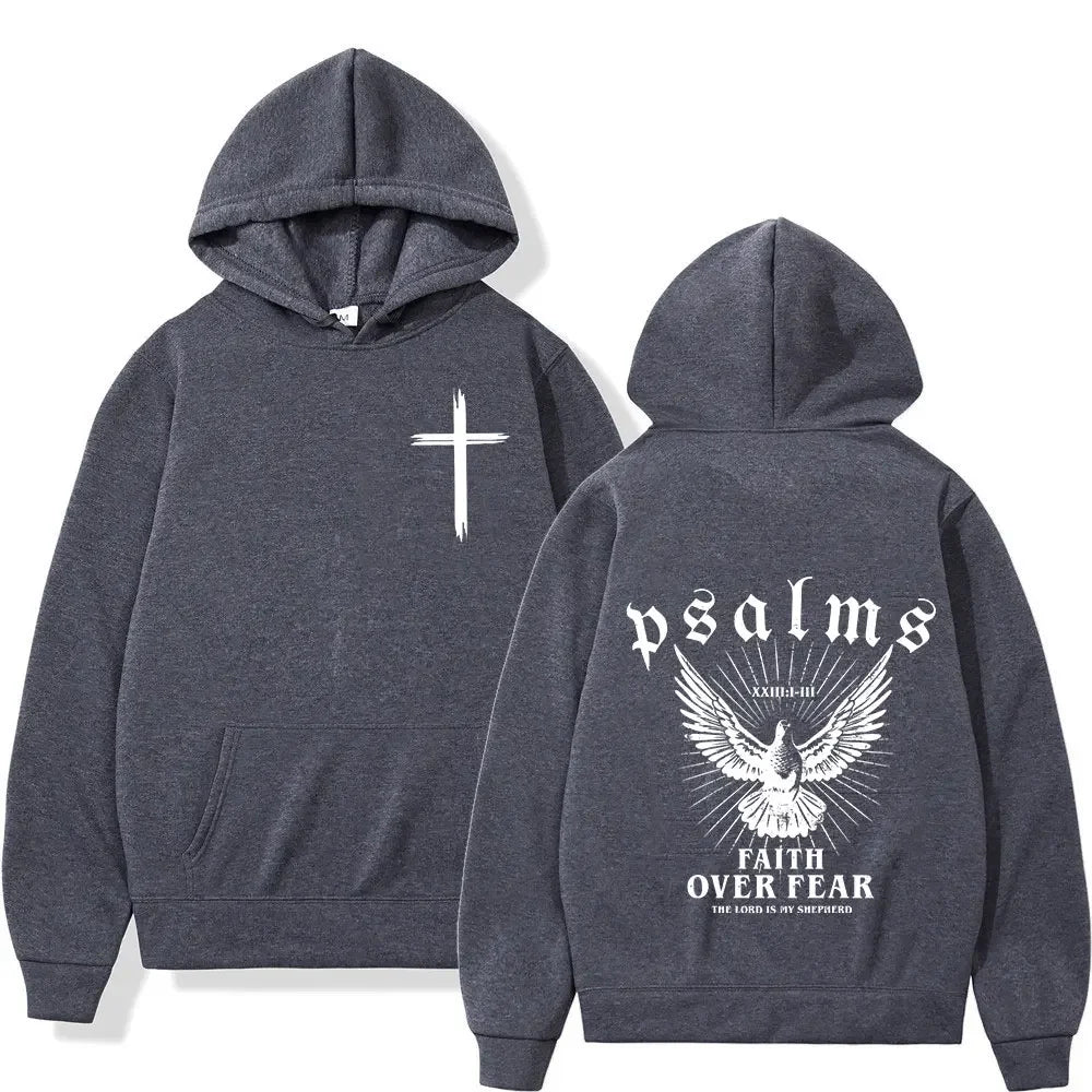 Faith Over Fear Bible Verse Hoodies